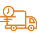 Moving truck fast relocation icon