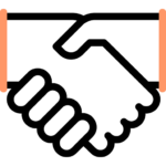 Real estate handshake icon